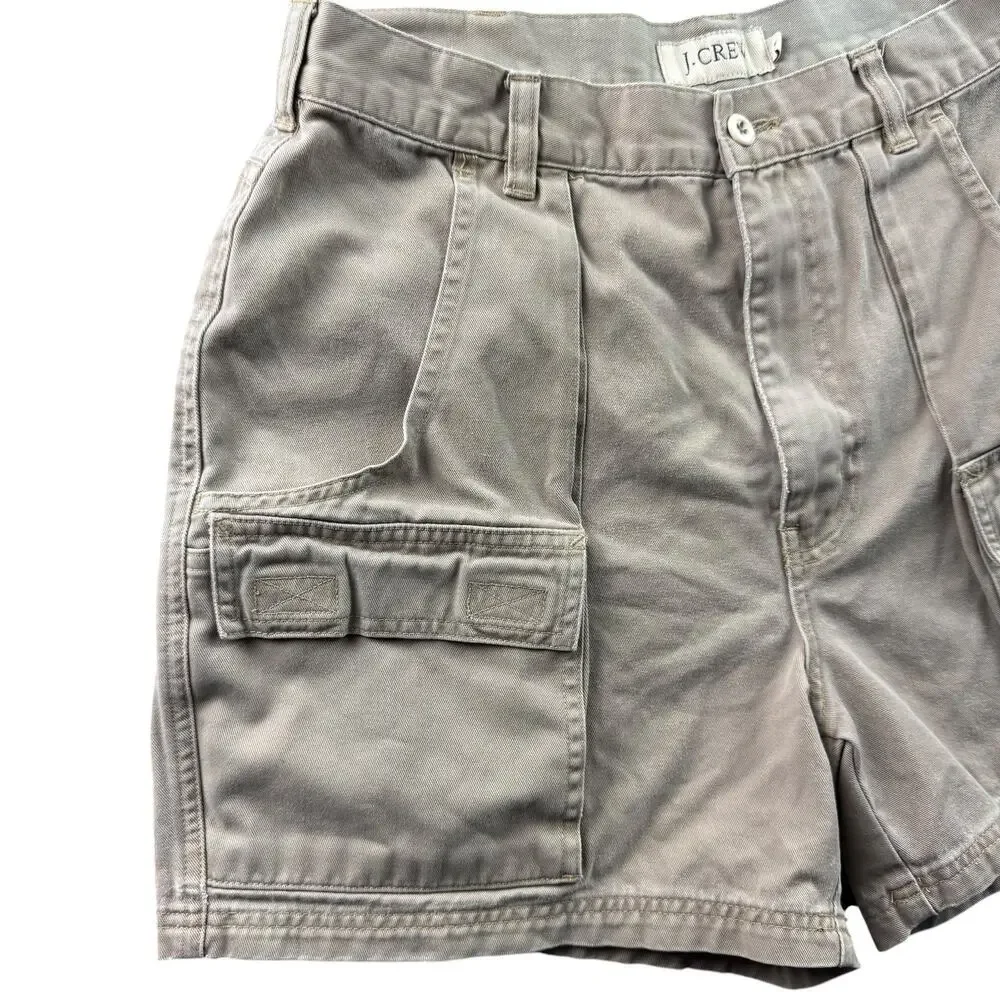 Vintage J.Crew Cargo Shorts Men's 32 Fits 30 Khaki Utility Made in Taiwan